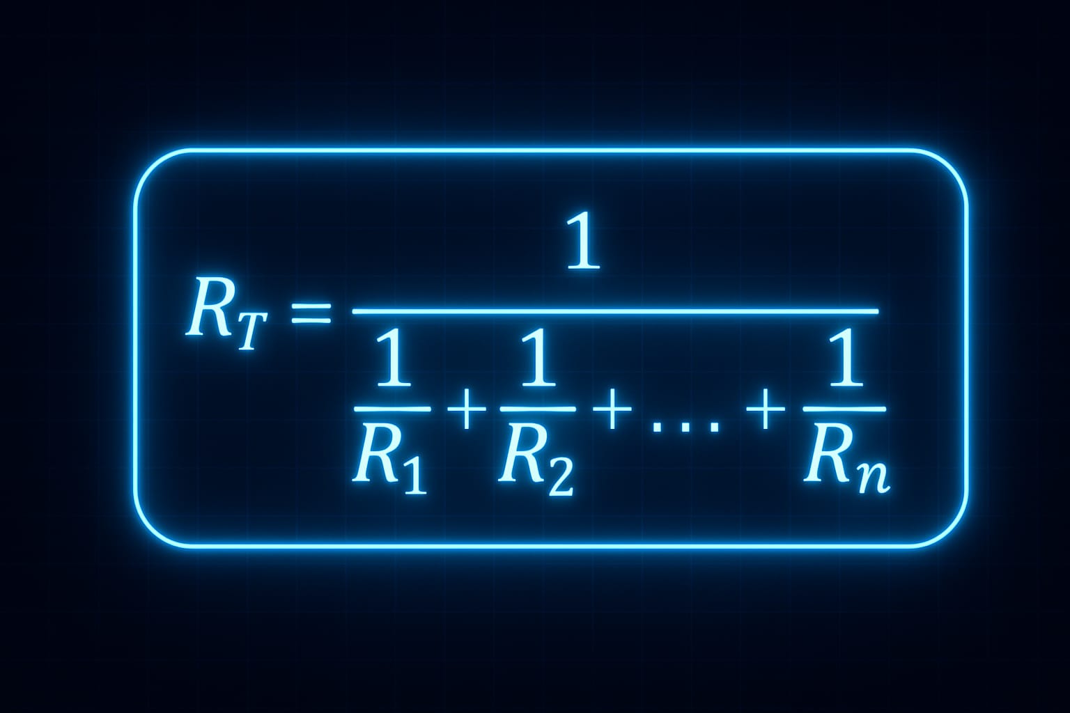 Fórmula de Resistencia en Paralelo - Diagrama 1